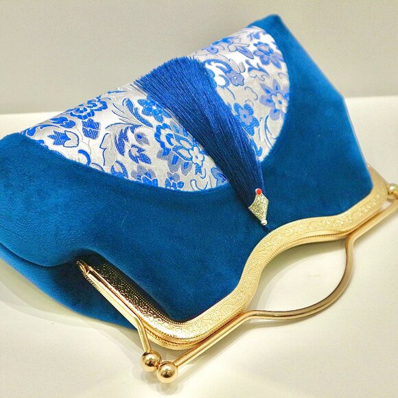 japanese bag, handmade bag, evening clutch, clutch bag, clutches, clutch purse - Picture 2 of 9